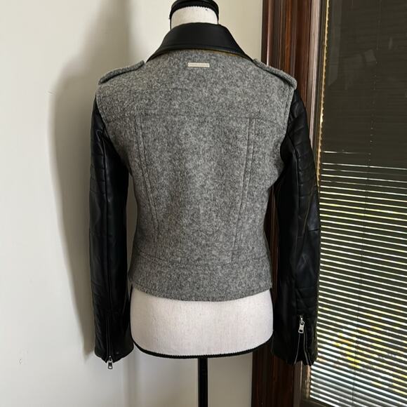 Armani Exchange | Multicolor Wool/Leather Jacket Size XS - Picture 7 of 16